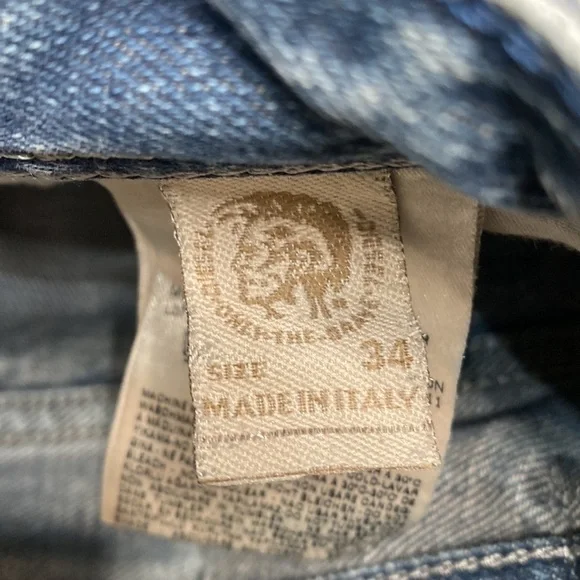 Vintage Diesel mens size 34 denim blue jeans